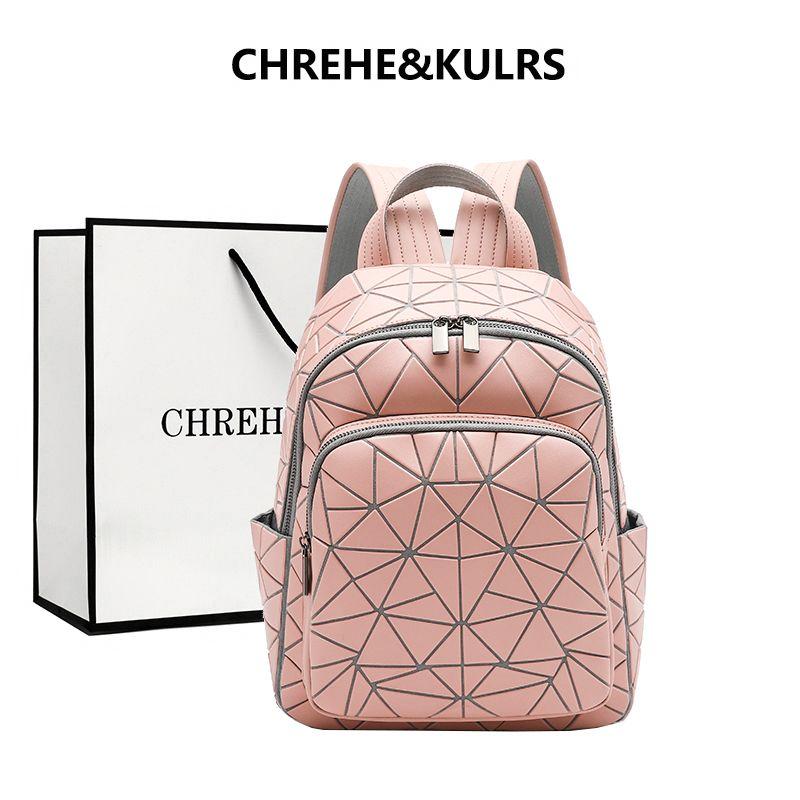 

Summer Fancy Niche Style Diamond Double Female Fashion Schoolbag Pink [counter genuine goods collection gift bag]]