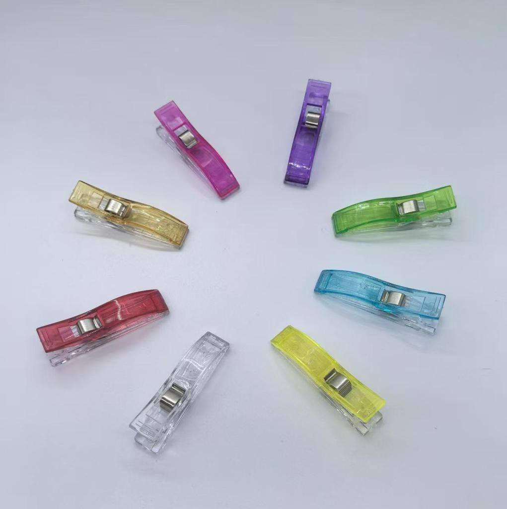 Colored Edge Sewing Positioning Clips, Patchwork Clips, Long Tail Plastic Clips for DIY Projects
