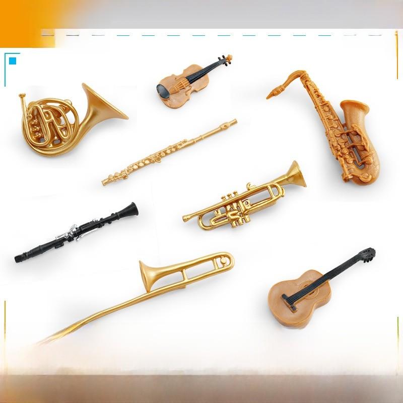 Coleção de Modelos de Instrumentos de PVC Clássicos com Detalhes Precisos para Decoração de Casa e Presente