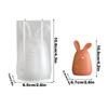Easter Bunny Silicone Mold 3D Cute Geometric Facet Silicone Thanksgiving Supplies Bunny Shaped Mold For Holiday Party Offices