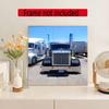 Kenworth 5D Diy Diamond Painting Round Diamond Diy Frameless Holiday Artwork Suitable For Home Office Wall Decoration