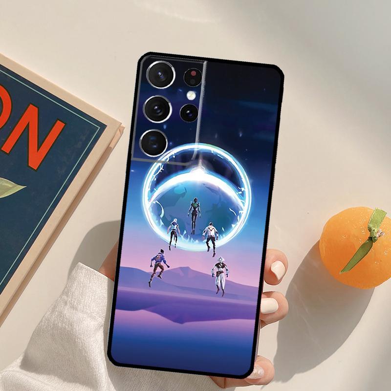 Cartoon Valorant Phone Case For Samsung Galaxy S25 S26 Ultra S24 S20 S21 S22 S23 Plus S10 S25 FE Back Cover
