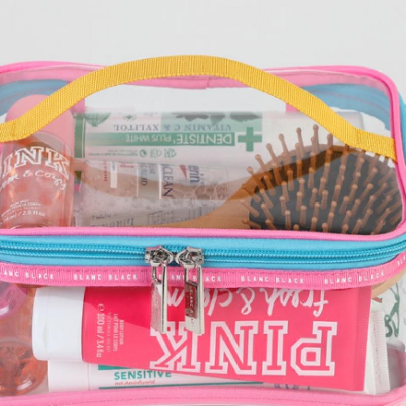 Blancblack Color Pop Vivid Square Transparent Multi Use Water Play Pouch