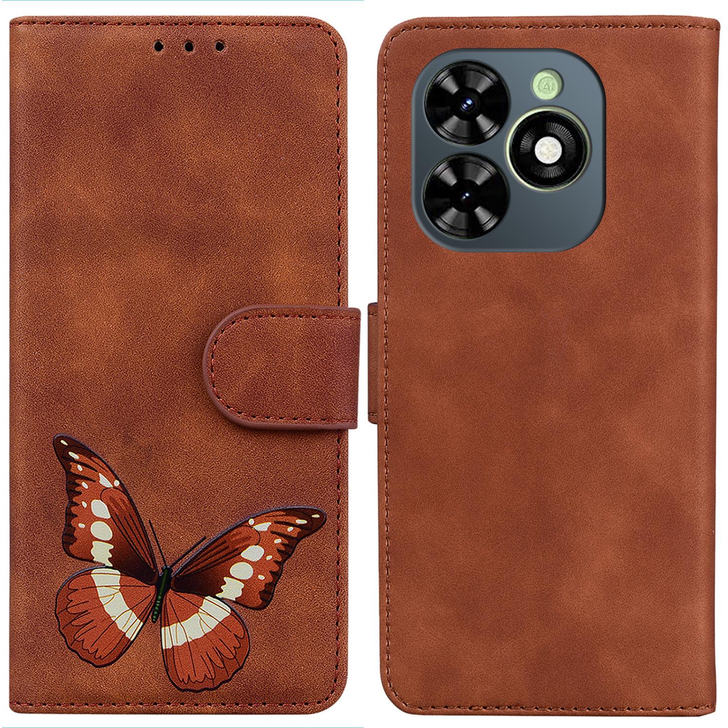 

For TECNO Spark Go 2024 4G/Spark 20/Spark 20C/Pop 8 Cover Anti-Drop Butterfly Printing Phone Case B