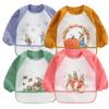 Cute Baby Bibs Toddler Baberos Bavoir Waterproof Long Sleeve Apron Cartoon Animals Children Feeding Smock Bib Baby Stuff 0-3Y