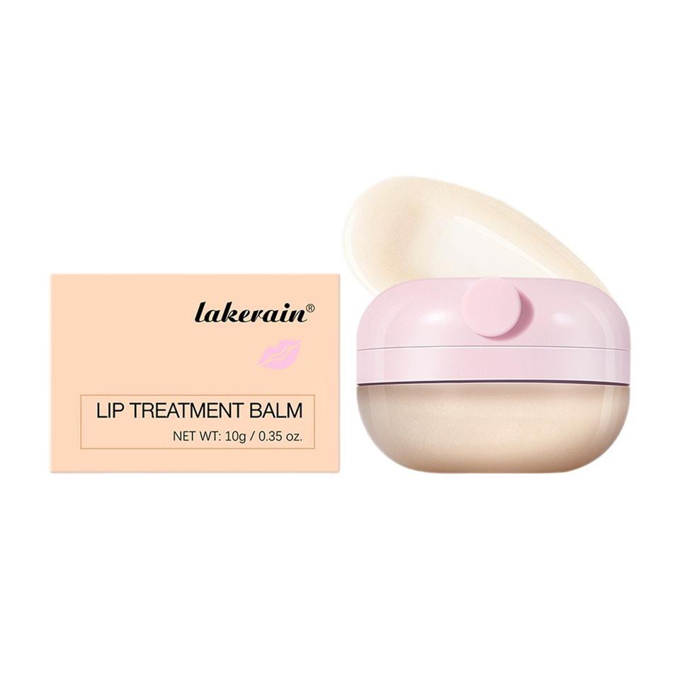 Lip Balm 3 Colors Light Lines Anti-Dry Cracked Lip Care Balm Hydrating Moisturizing Fine Glitter Strawberry Fruit Fragrance Lip