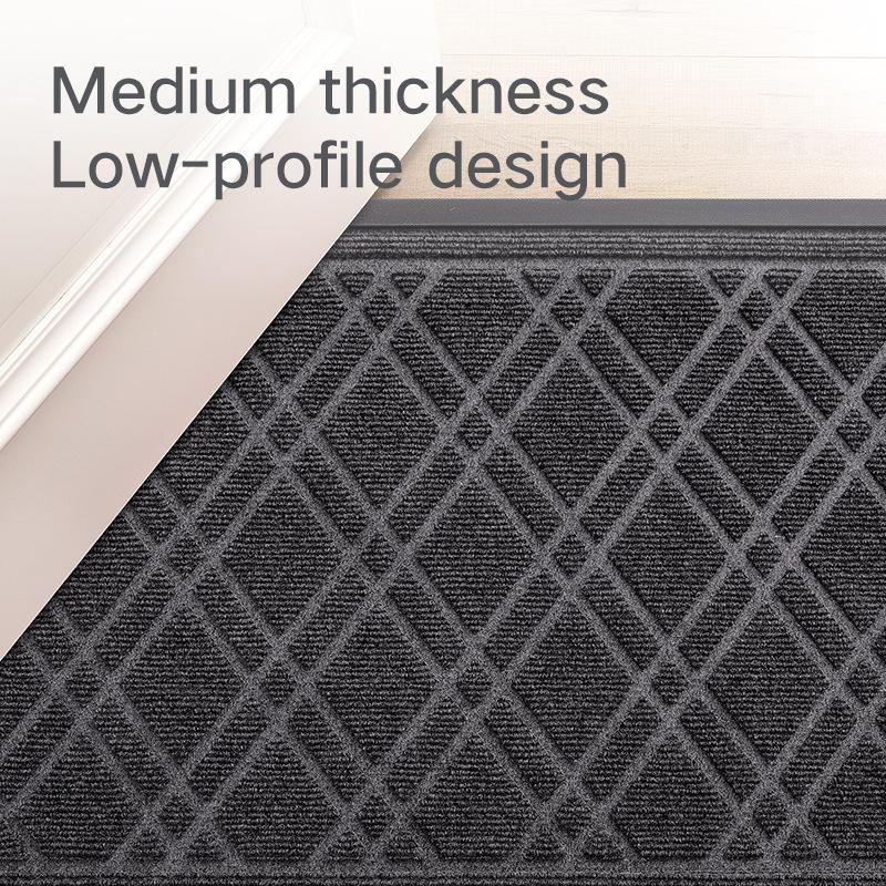Nordic Wind Rubber Entry Door Floor Mat Household Entryway Easy To Take Care of Foot Mat Commercial Door Sand Scraping Dust Mat