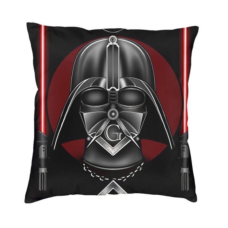 Square Compass And Checkers Pillow Covers Decoration Modern Masonic Freemason Cushion Decoration Salon Square Pillowcase
