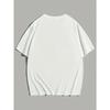 European Size Patterned Portrait Fashion T-Shirt, Men's Casual Sports Loose Short Sleeve Black Shirt with Character Head Portrait