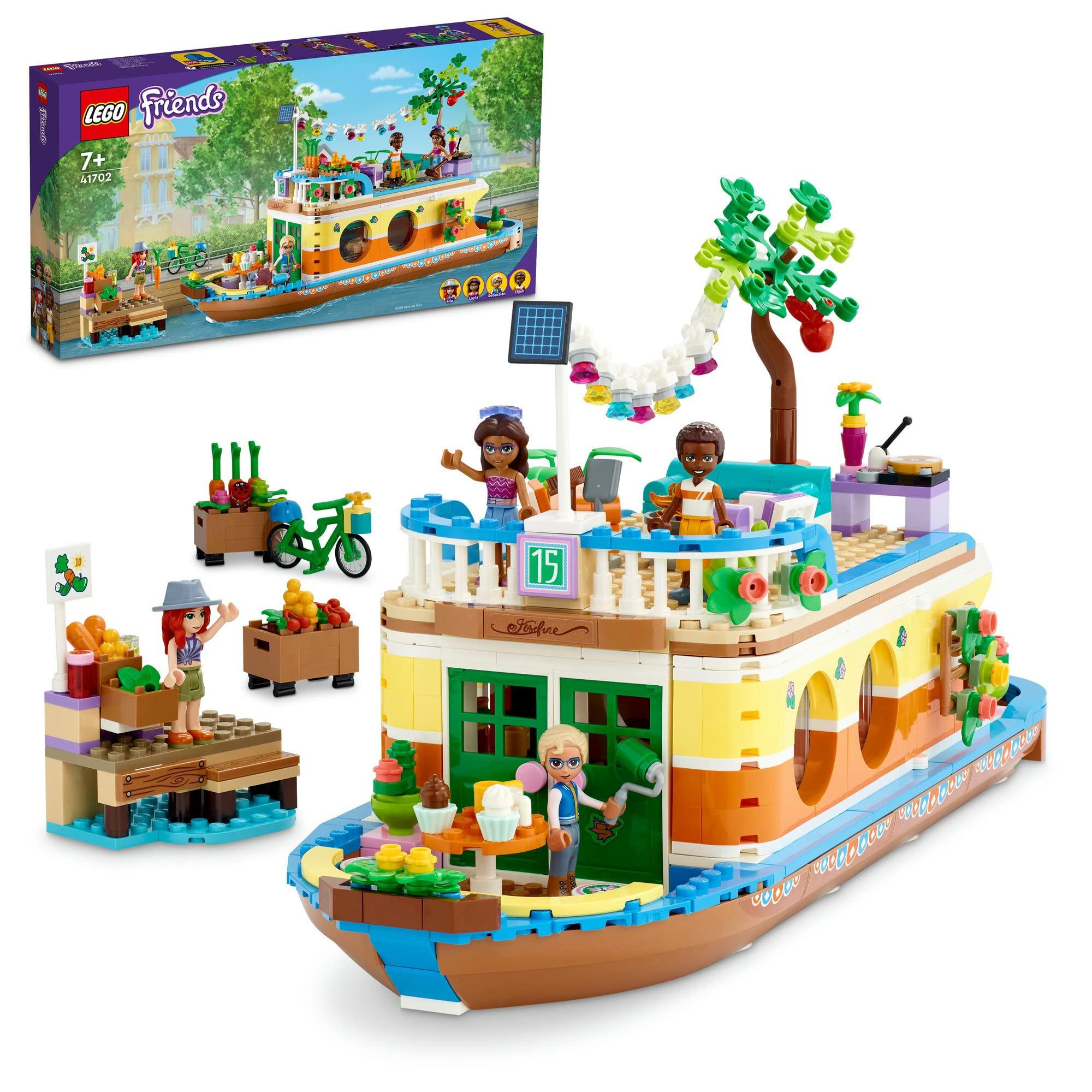 

LEGO Friends Houseboat 41702, Toy, Building Blocks, Gift, Boat, Doll, Girls, Ages 7 and Up