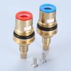 2 Sets Replacement Tap Handle Valve Core 43mm/53mm Manual Switch Faucet Cartridge Disc w/screw Brass Bathroom Faucet Accessory