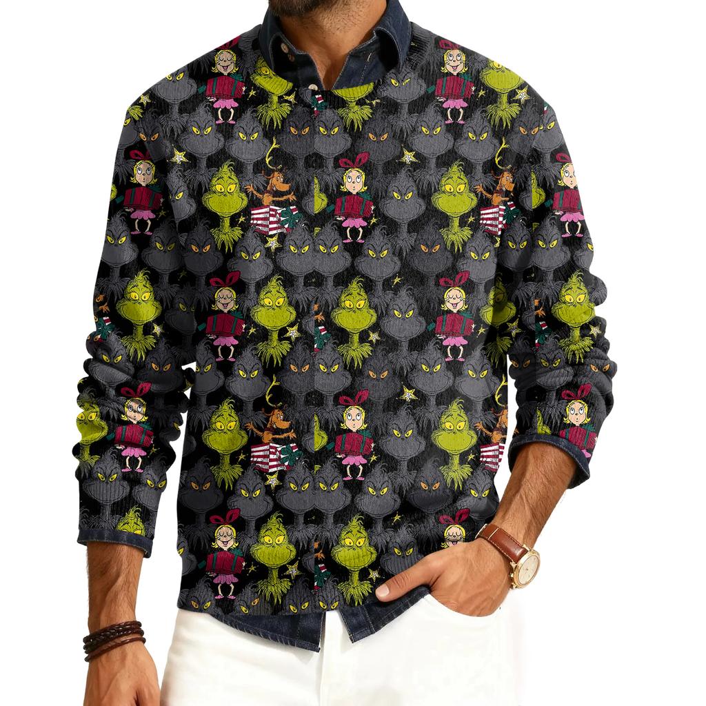 Men's Round Neck Long Sleeve Ribbed Knit Pullover