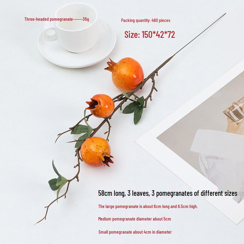 New Year Fortune Bucket: DIY Pomegranate, Persimmon & Apple Floral Arrangement with Foam Berries