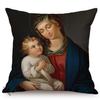Classic Renaissance Oil Painting Art Throw Pillow Case Europe Vintage Elegant Lady Woman Portrait Sofa Decoration Cushion Cover