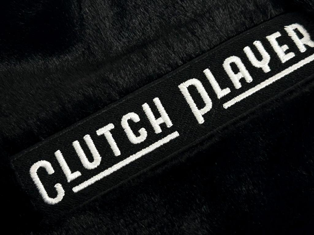 ComoCome Iron Cover - Clutch Player Model (Black) - Protects Your Golf Clubs with Fluffy Acrylic Boa.