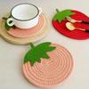 Cute Fruit Series Cotton Rope Meal Mat Non slip Coaster Coaster Tea Set Mat Kitchen and Home Furnishings