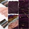 Women Gold Sequins Hijab Scarf, 70x180cm Polyester Shawl Head Cover Daily Wear