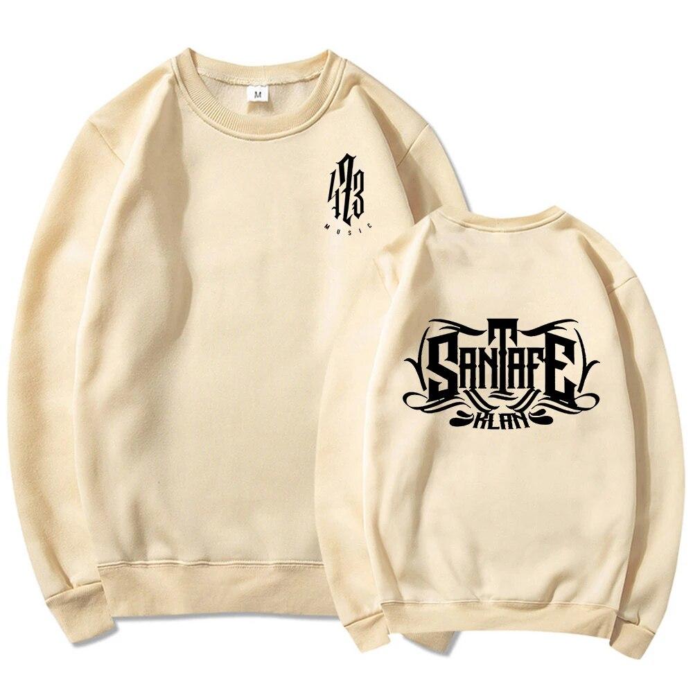 Santa Fe Klan Rapper Vintage Hoodie Fashion Unisex Harajuku Aesthetic Graphic Music Hoodies Unisex Streetwear Hooded Sweatshirts