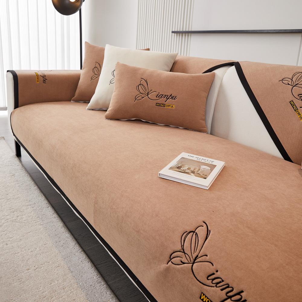 Chenille Sofa Cushion Four Seasons Universal Simple Modern Seat Cushion Non-Slip Seat Cover Cover Cloth