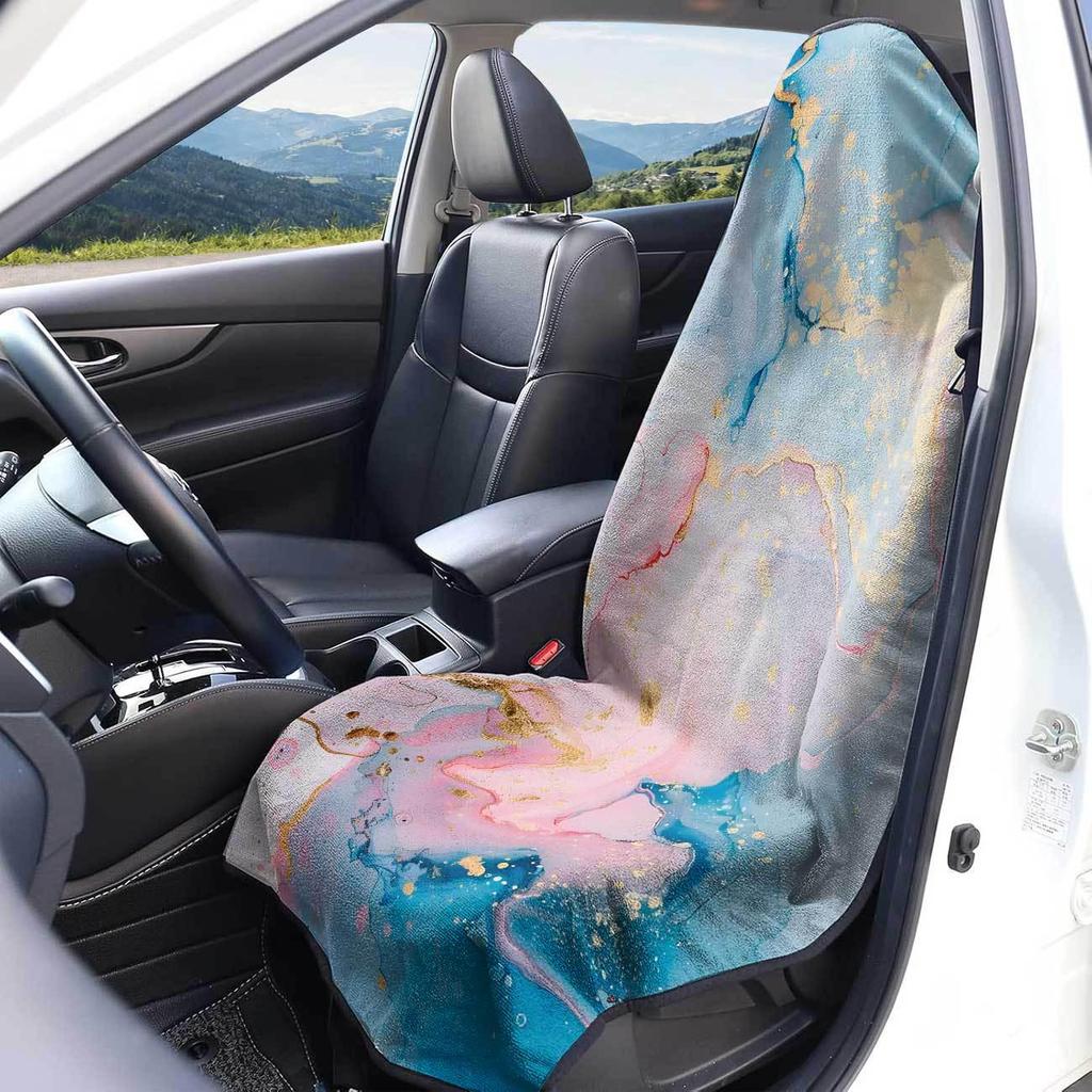 Universal Car Seat Towel Cover for Gym & Exercise - All-Season Front Seat Protector
