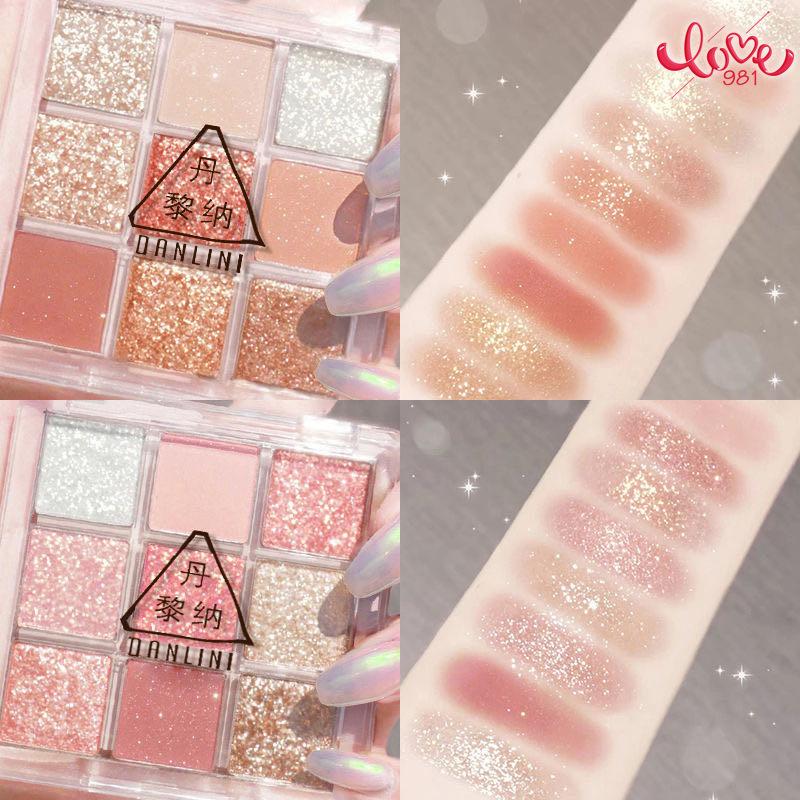 Lidschattentablett 9 Farben wasserfest