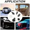 100 Stück Auto Fastener Clip Kit Fender Rivet Clips Karosserie Push Retainer Pin Rivet Stoßstange Türverkleidung Retainer Auto Clips