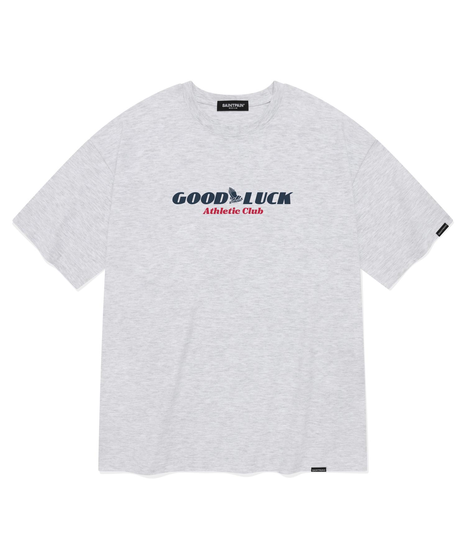 Saint Pain Sp Good Luck Short Sleeve T-Shirt - Ash Melange Ash Melange/L