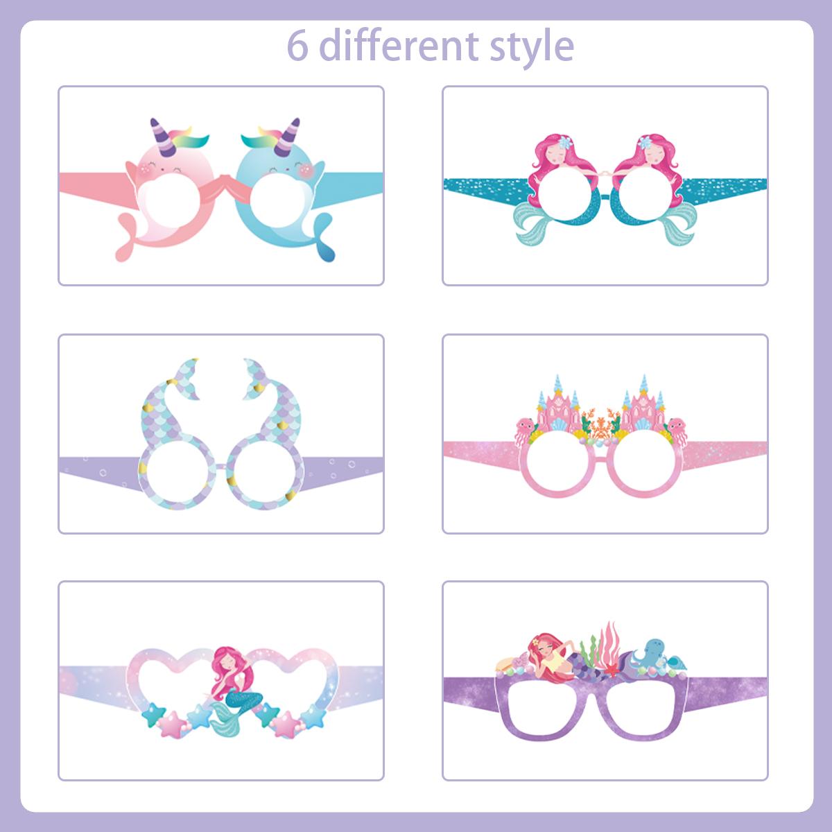 12 шт. бумажные бокалы для вечеринки в стиле русалки — фото 5