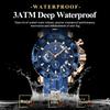 POEDAGAR Reloj Deportivo de Lujo para Hombre Cronógrafo Impermeable Luminoso Moda Reloj Calendario Correa de Silicona Relojes de Cuarzo