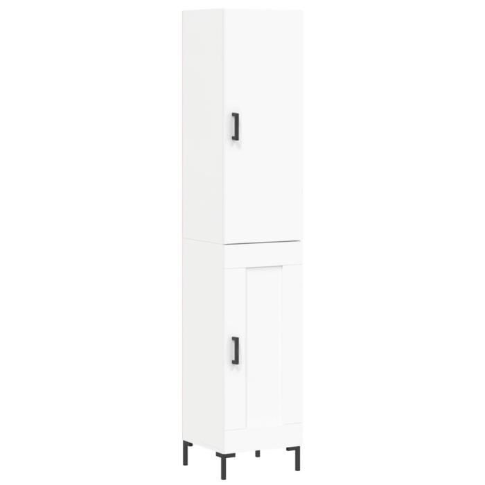 VidaXL Highboard White 34.5x34x180 Cm Engineered Wood 3199105