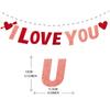 Day Pendant Pendant Decoration Valentine's Day Glitter Heart Pendant Hanging Decor Customizable Diy Banner Kit Party Wedding