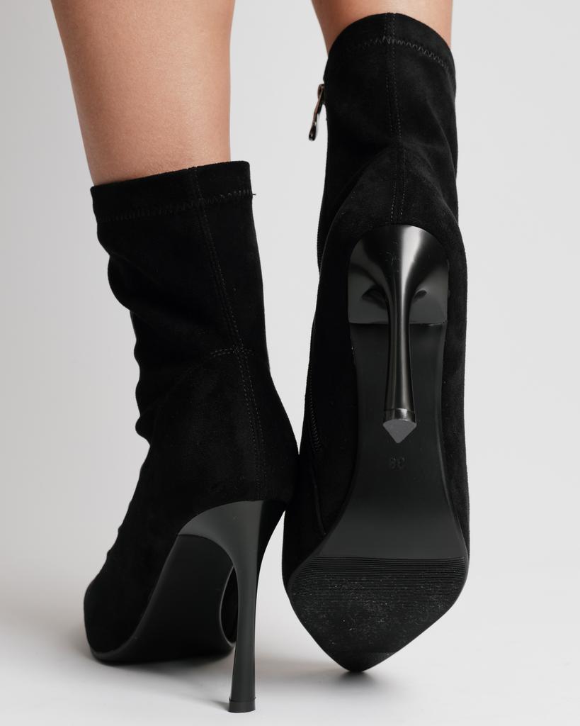 Ботильоны на шпильке Aiformaria 86709 36 черный замша велюр