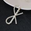 Listed Bow Imitation Pearl Hairpin Female, Broken Hair Edge Clip One Word Hairpin Bangs Side Temperament Hair Accessories