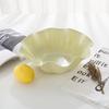 European-Style Large Ruffled Fruit and Vegetable Bowl - Plastic Candy Dish for Living Room, Melon Seeds, Snacks, Dried Fruits.