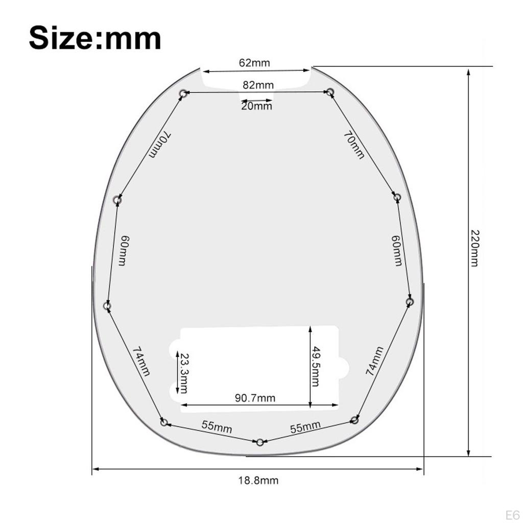 9 Hole Bass Guitar Parts Accessories Anti Plates