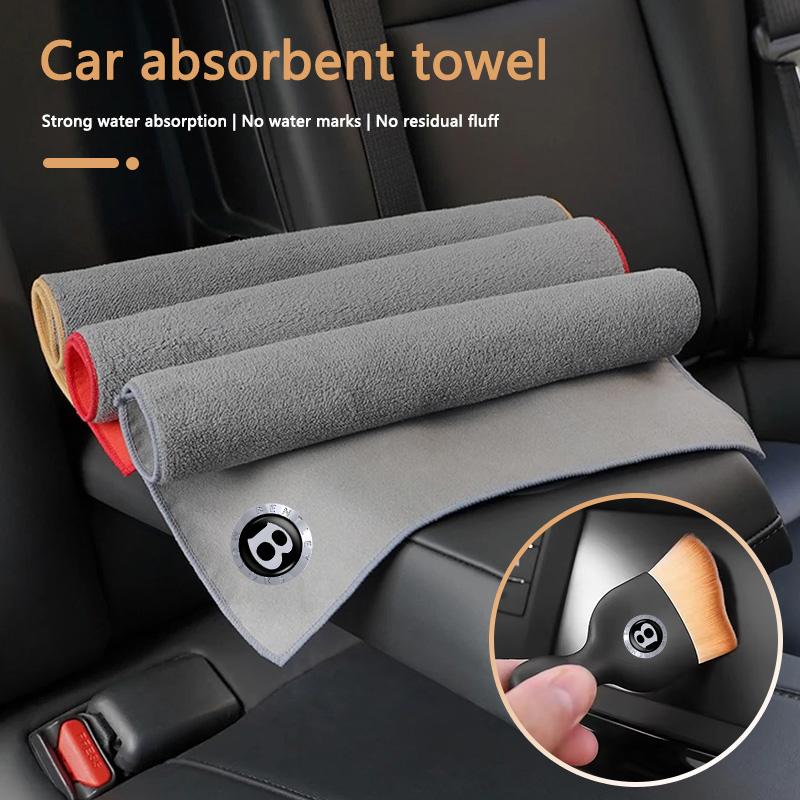 Microfiber Car Wash Towel Rag Cloth Cleaning Soft Brush For New Bentley Flying Spur Continental GT Bentayga Mulsanne Accessories HS1