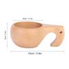 Handcrafted Beech Wood Kuksa Cup, Carved Wooden Drinking Cup