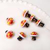 1 pezzo [17x16mm] Perline a forma di fungo in Vetro Colorato Dipinte a Mano Perline Fungo Tridimensionali Accessori Fai da Te per Gioielli Fatti a Mano