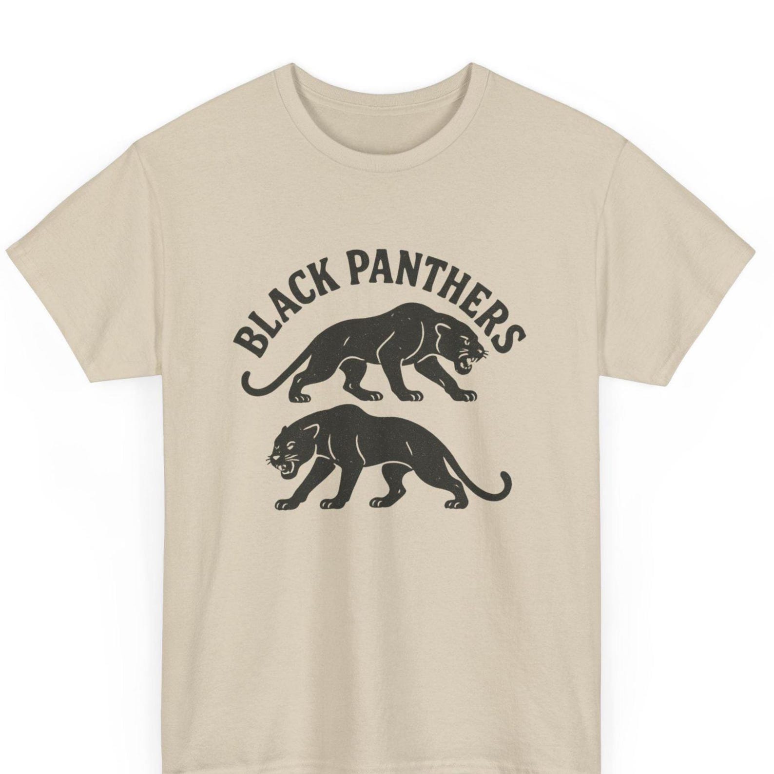 Black Panthers Comic T-Shirt: Retro Civil Rights Graphic Tee M