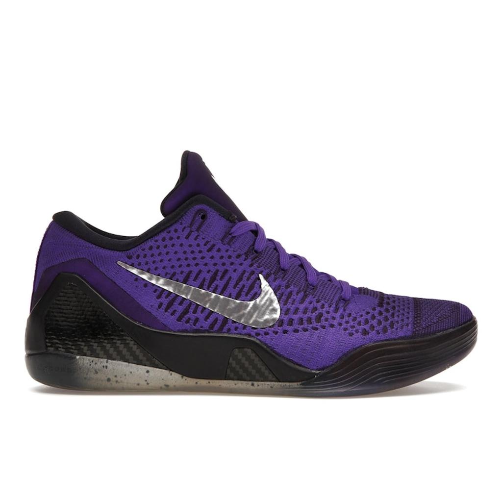 Nike Kobe 9 Elite Low Moonwalker Men Sneakers Purple Hyper-Grape Metallic-Silver 639045-515