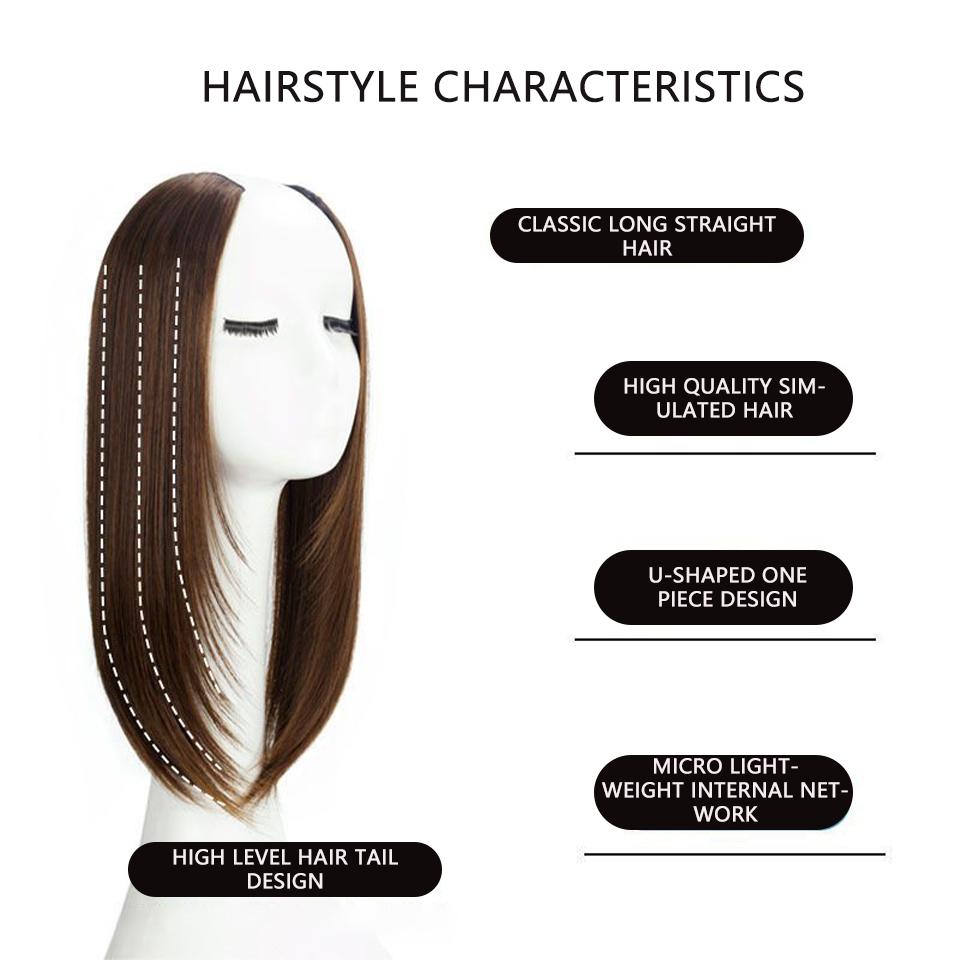 Synthetic Women's Styling Long Hair Extra Long Hair Synthetic Wigs Layered Hair Extensions Top of the Head Increase Hair