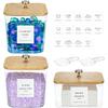 3 Pack Laundry Room Organization Storage Containers Acrylic Laundry Pod Containers and Dryer Sheet Holder with Lids and Labels for Laundry Detergent