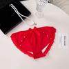 Low Waist Sheer Bow Lace Thong Underpants Lace T Panties Lace Underwear  Romantic Night