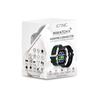 Montre Connectée Cadran Noir 2 Bracelets Silicone Noir Et Kaki Inwatch Ii Black Iconic