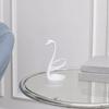 3D Printed Swan Toothbrush Holder, Bathroom Organizer with Hollow Water-Draining Design, Black White Dual Color, Widened Stable Base, One-Piece