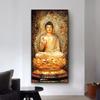 Tablouri Buddha de aur Postere de perete și imprimeuri Buddhism Pânză Pictură Poze religioase Living Room Decor