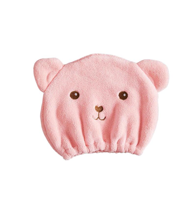

1/2 шт. Милая шапочка для сушки волос в виде медведя для женщин, быстросохнущие впитывающие толстые микрофибровые полотенца для головы, корейская вышитая шапочка для душа, полотенце