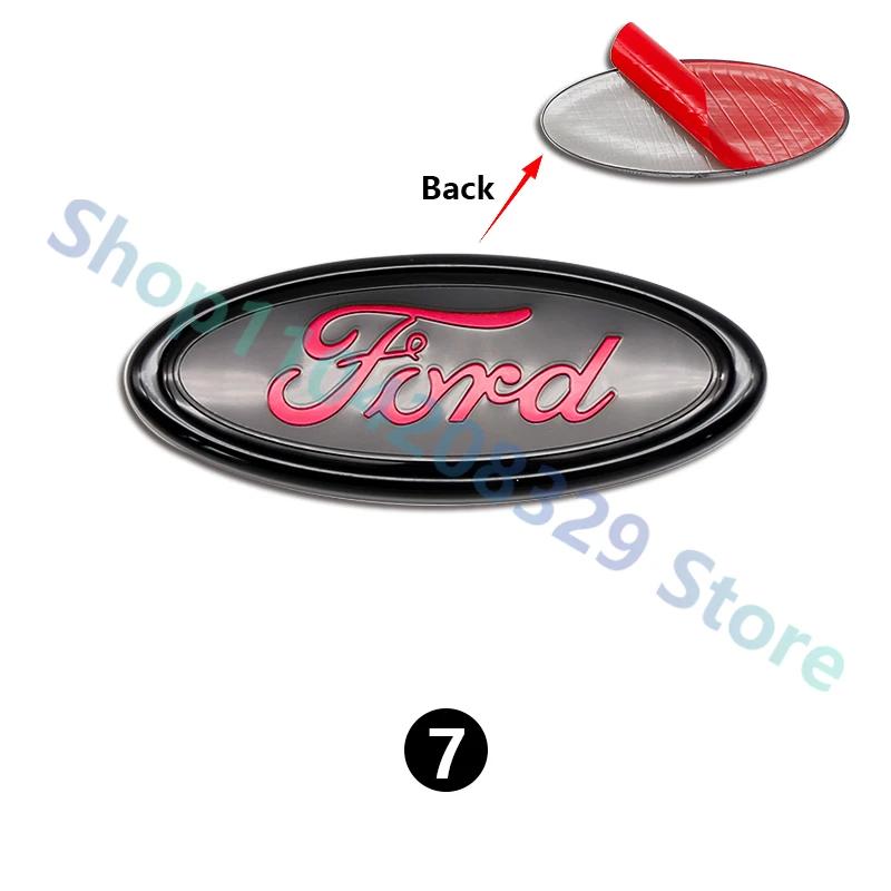 For Ford  MK1 Car Front Rear Trunk Emblem 11.5x4.5cm Cover Sticker for Ford Focus Edge Mondeo Ecosport Ranger Fiesta Fusion Kuga Accessories