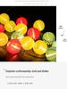 Solar LED Fabric Lantern String Lights - Colorful, Flashing, Starry Sky Decor for Outdoor Courtyard Festivals and Christmas