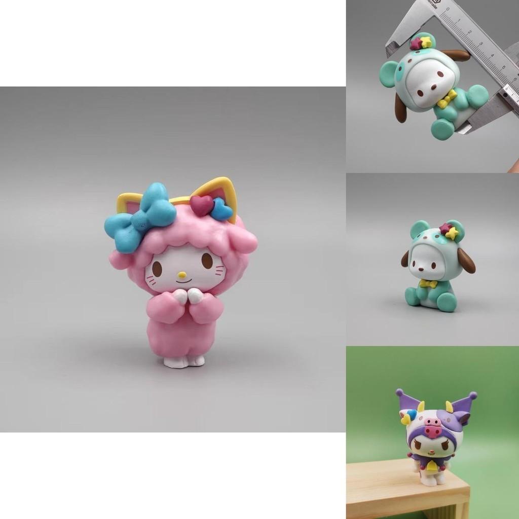 Cute Kuromi My Melody Figure Toy Playset Cake Topper For Diy Accessories